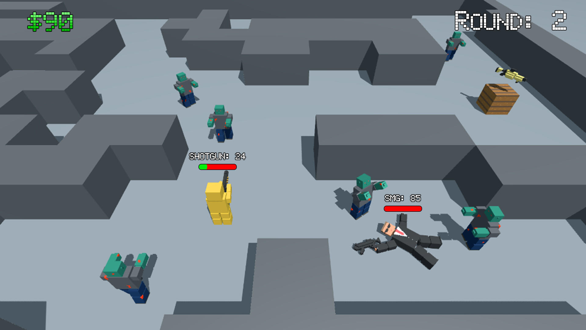 Box Zombies Game Screenshot