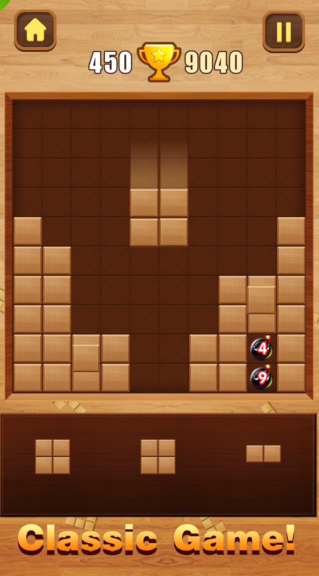 Wood Block Puzzle Game Screenshot