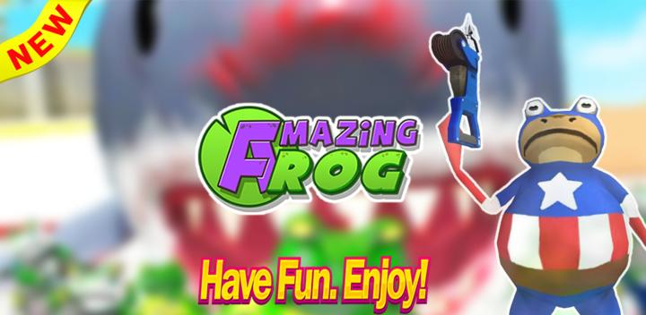 Banner of Amazing Frog Fight Shark - Game Adventure 