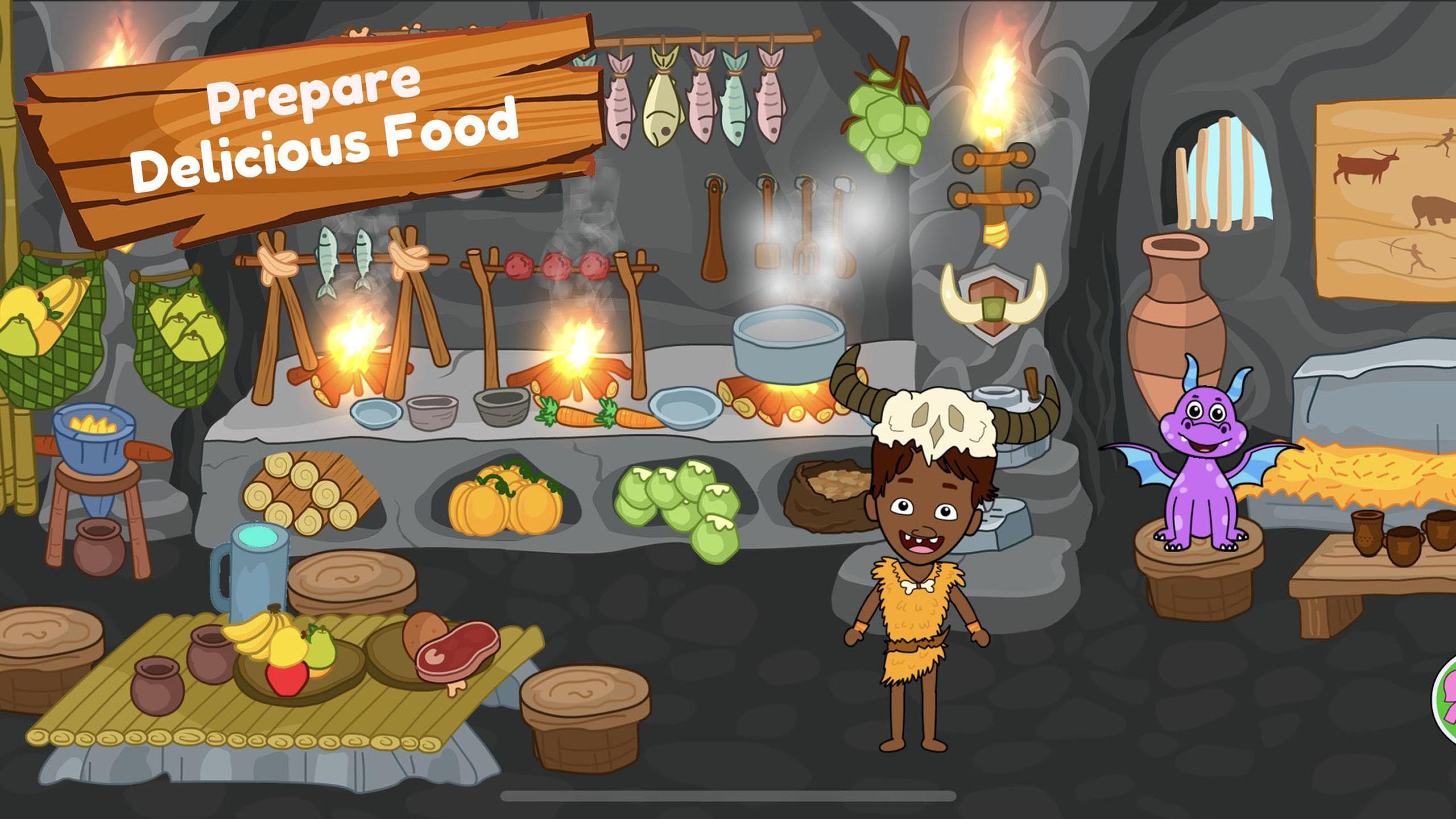 Screenshot of Caveman Games World for Kids