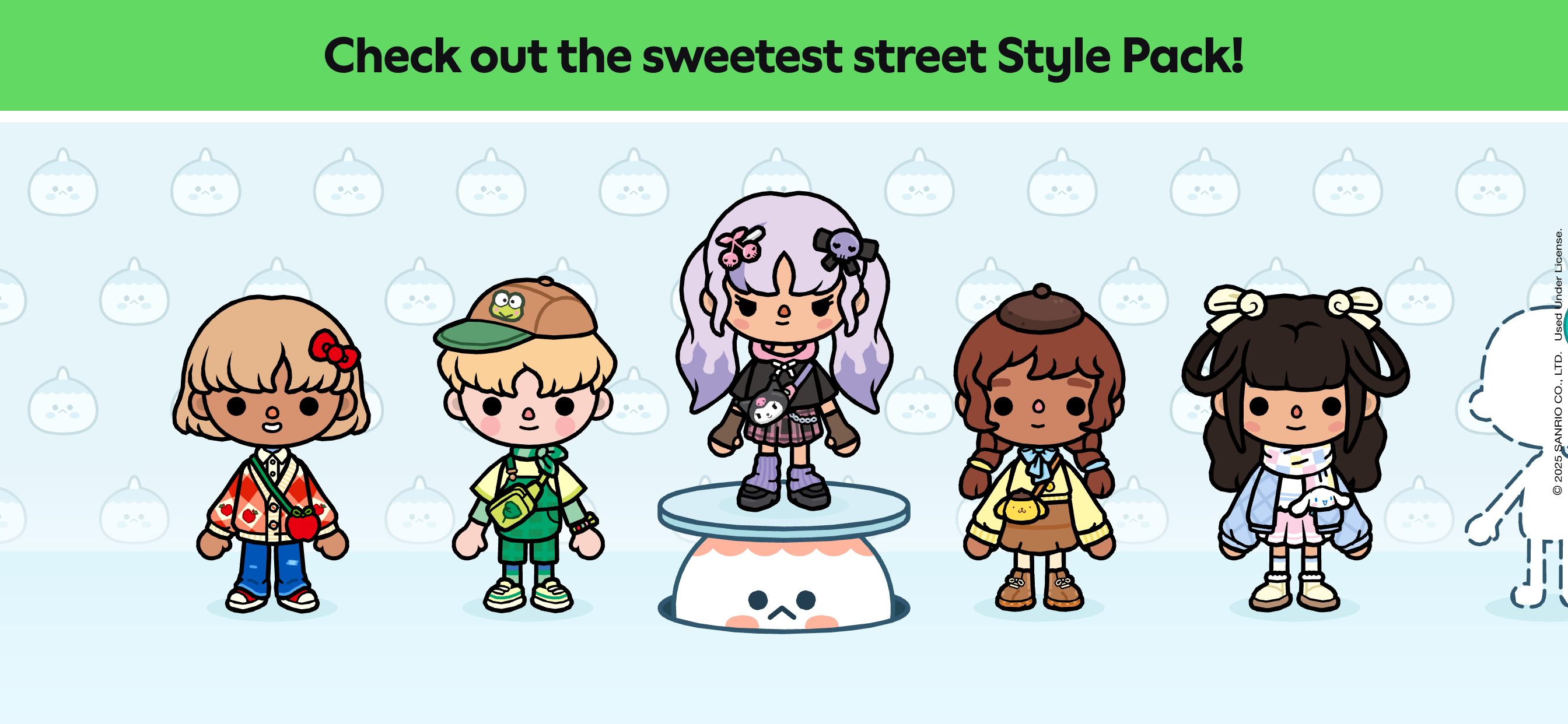 Cuplikan Layar Game Toca Boca World x Hello Kitty