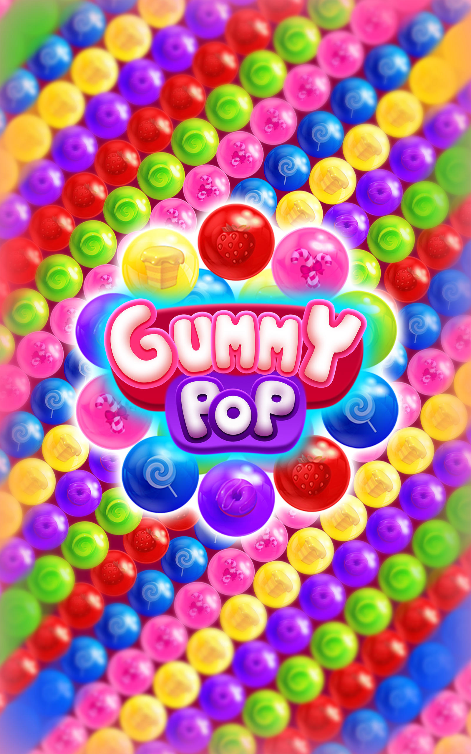 Bubble Shooter Games Gummy Pop Game Screenshot