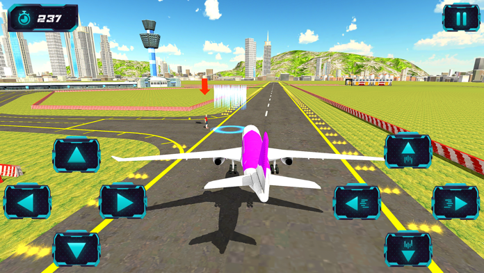 Airplane Flight Pilot Sim Game ภาพหน้าจอเกม