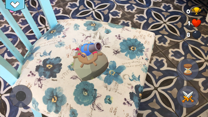 Bombaroom AR Game Screenshot