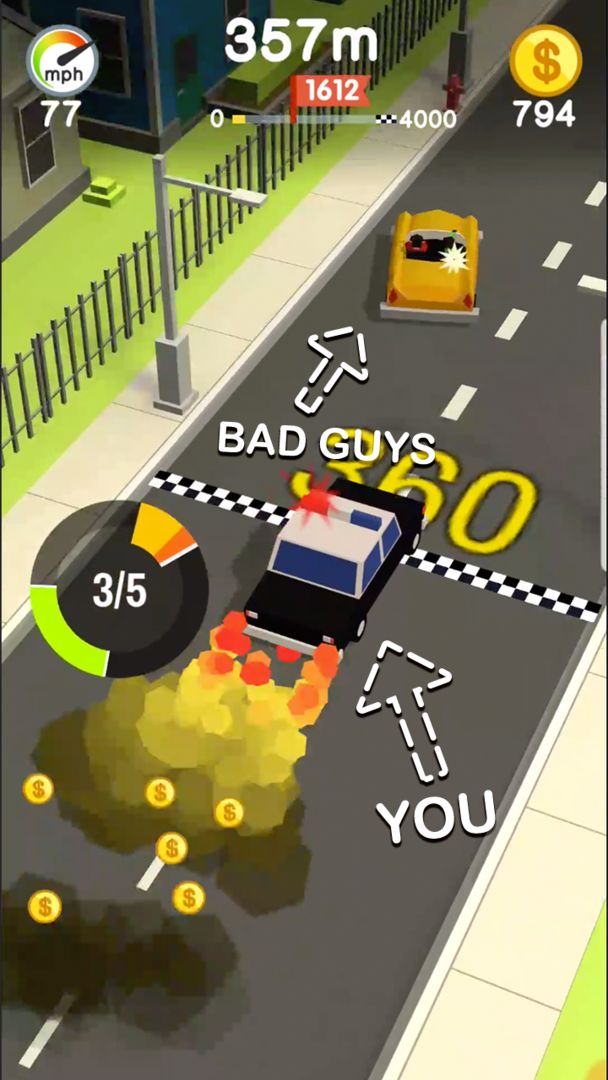 Crashy Cops! ภาพหน้าจอเกม