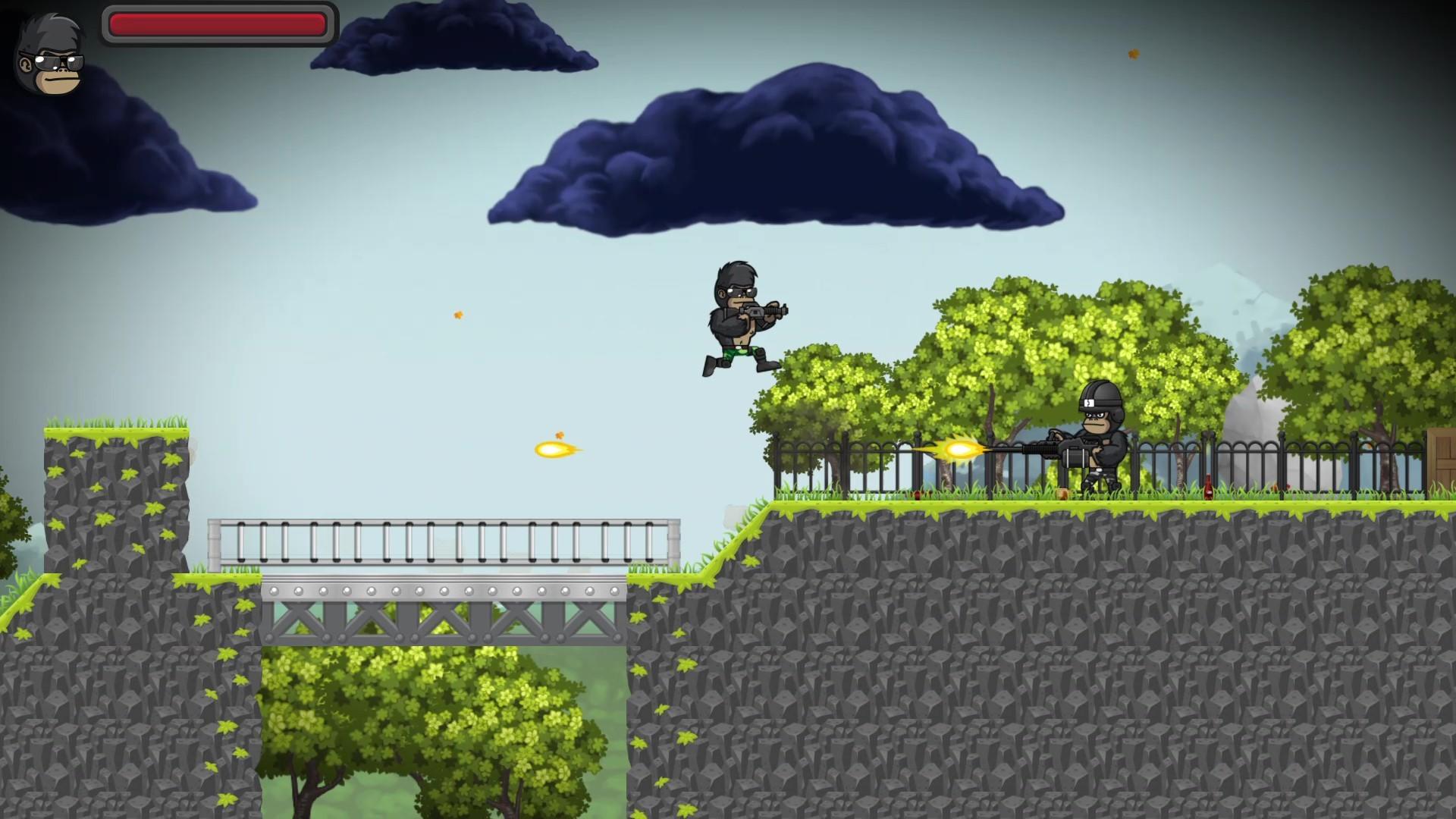 Gorilla Guerrillas ภาพหน้าจอเกม