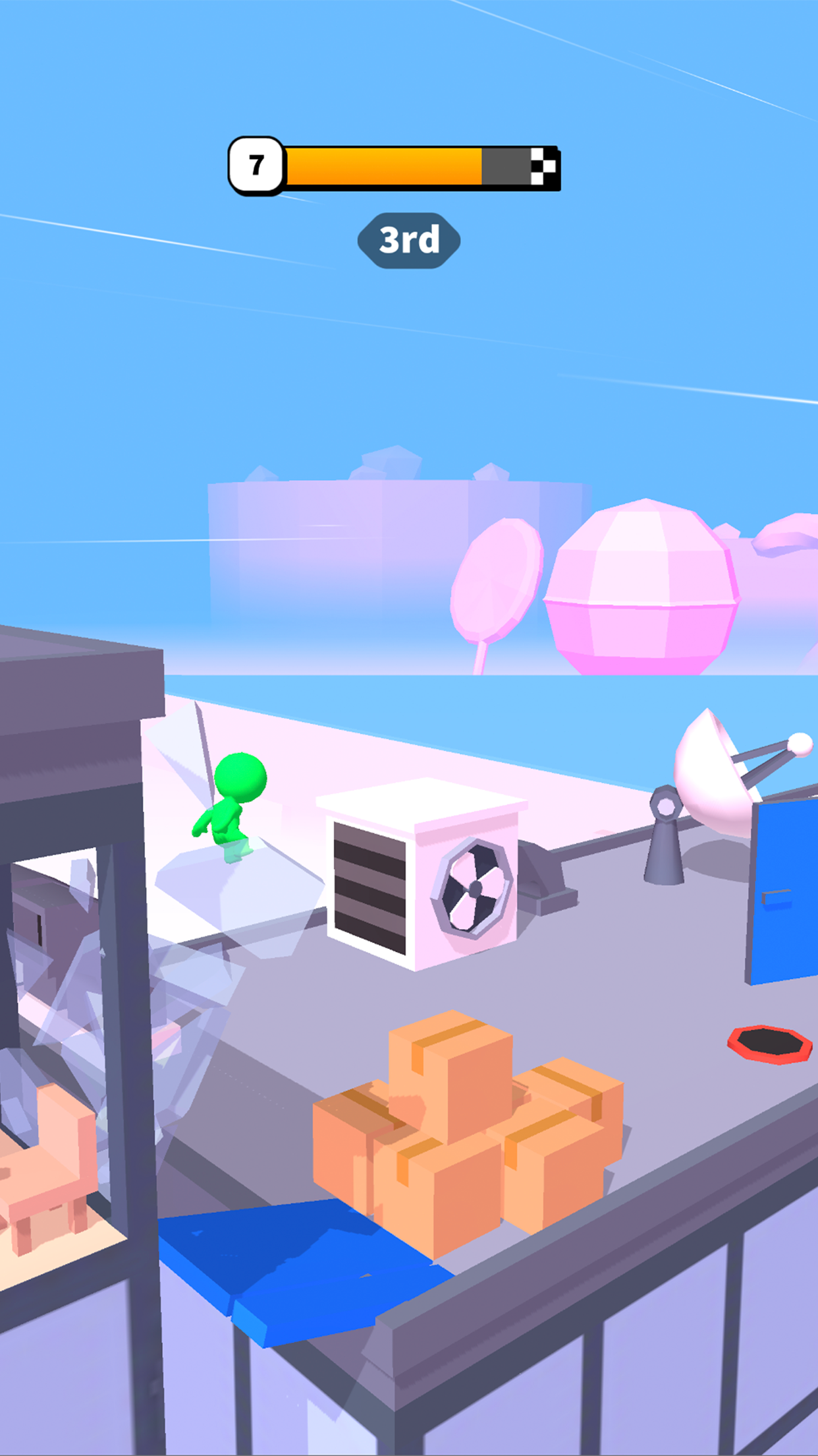 Screenshot 1 of Road Glider - Game Terbang 1.0.32