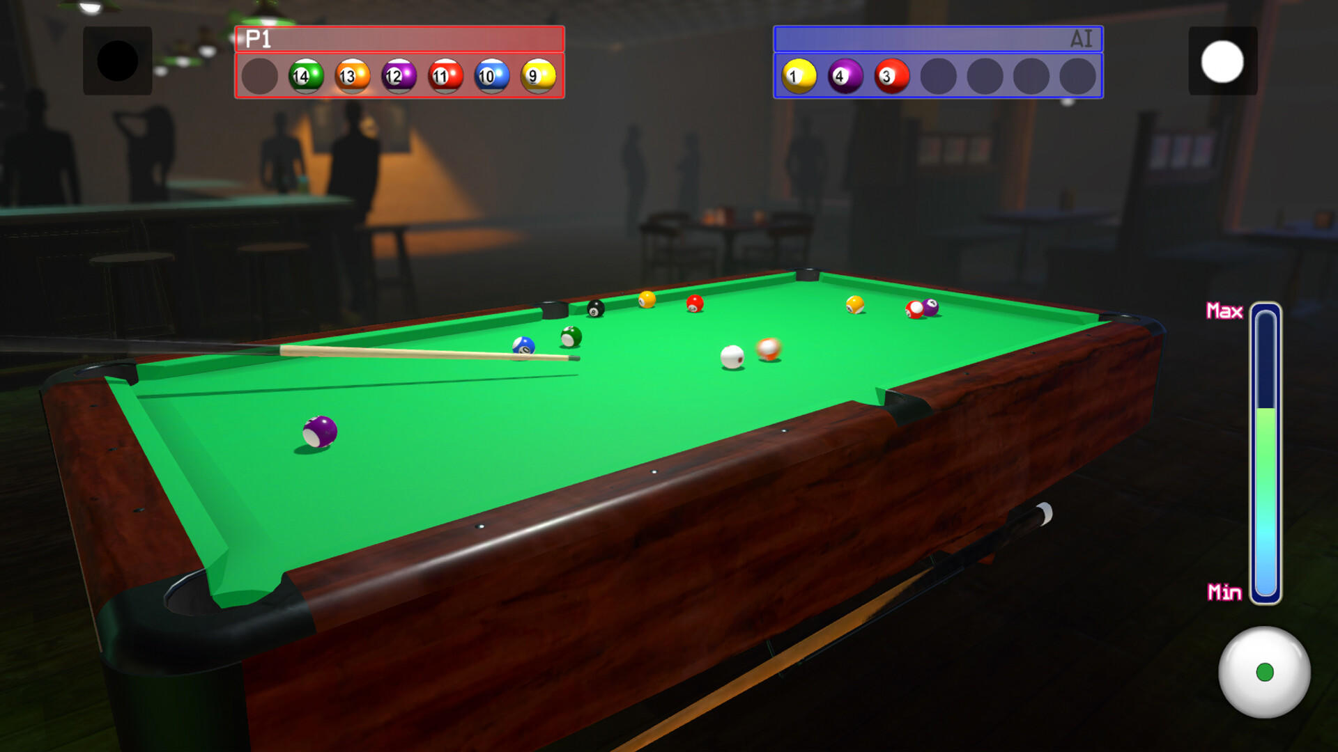 Cuplikan Layar Game 8-Ball Pocket