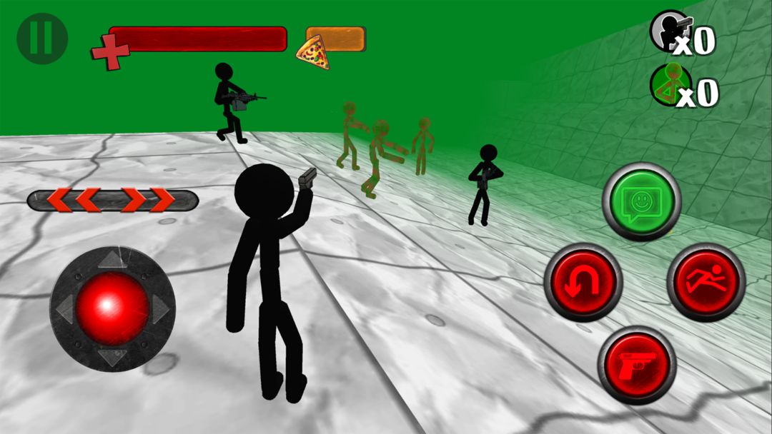 Stickman Zombie 3D 게임 스크린 샷