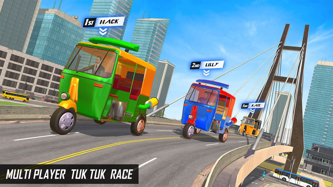 Tuk Tuk Rikshaw Auto Game ภาพหน้าจอเกม