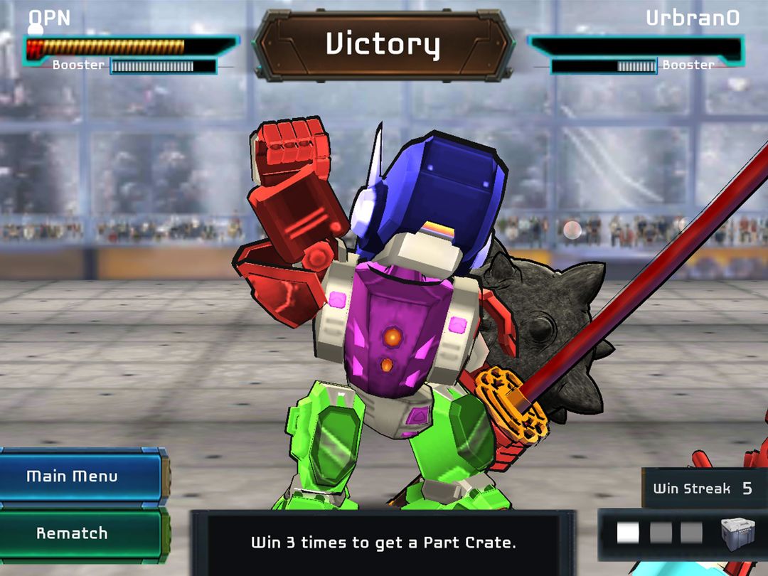 MegaBots Battle Arena: สร้างหุ่นยนต์นักสู้ ภาพหน้าจอเกม