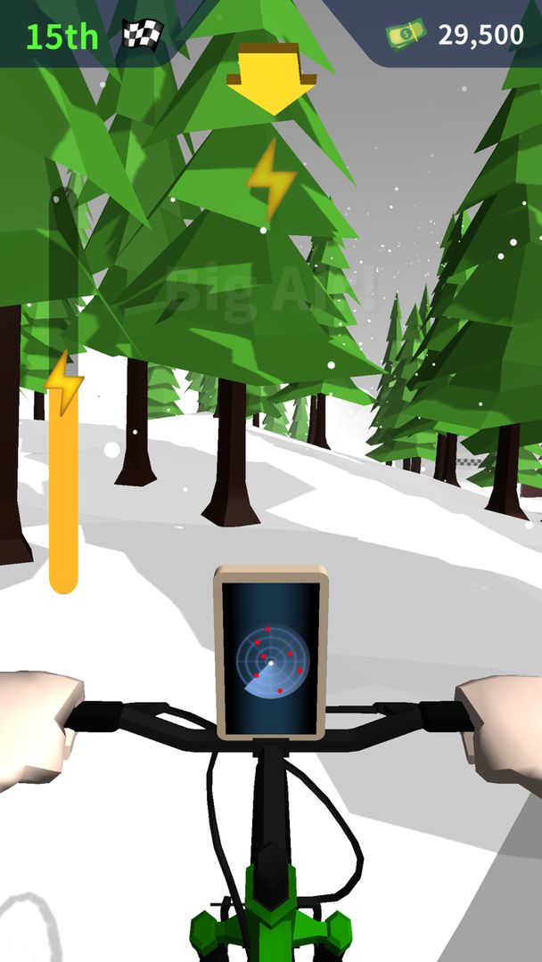 Mountain Bike Bash 게임 스크린 샷