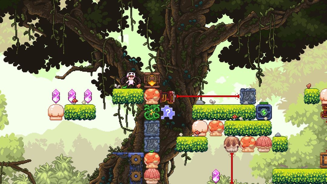 Rehtona - Super Jump Pixel Puzzle Game 게임 스크린 샷