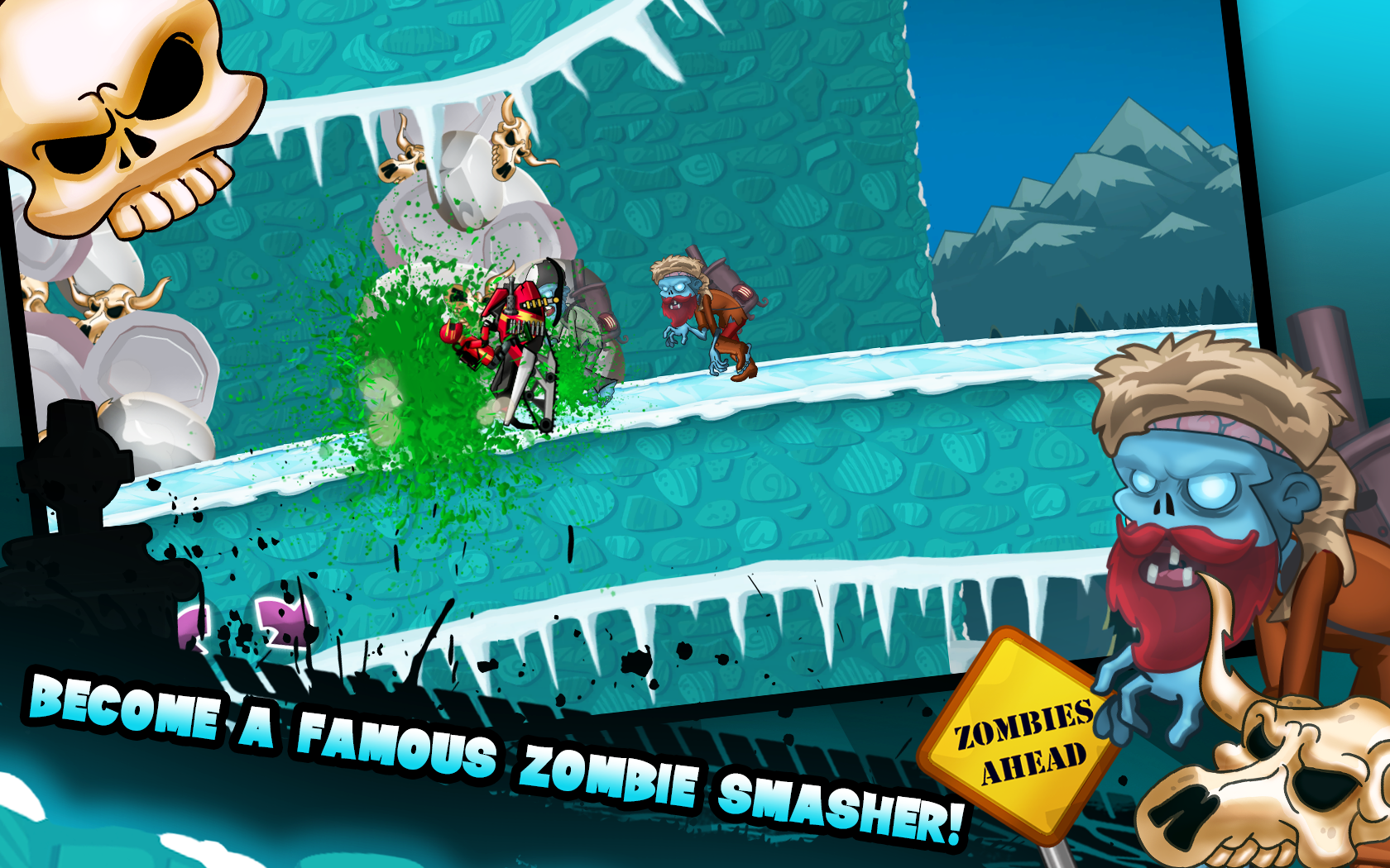 Zombie Shooter Motorcycle Race Game Screenshot