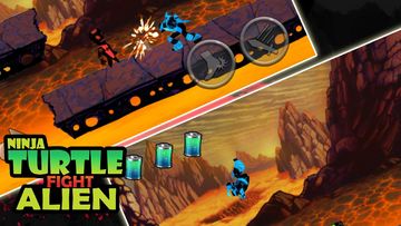 Turtles and Ninja fight Alien Game Screenshot