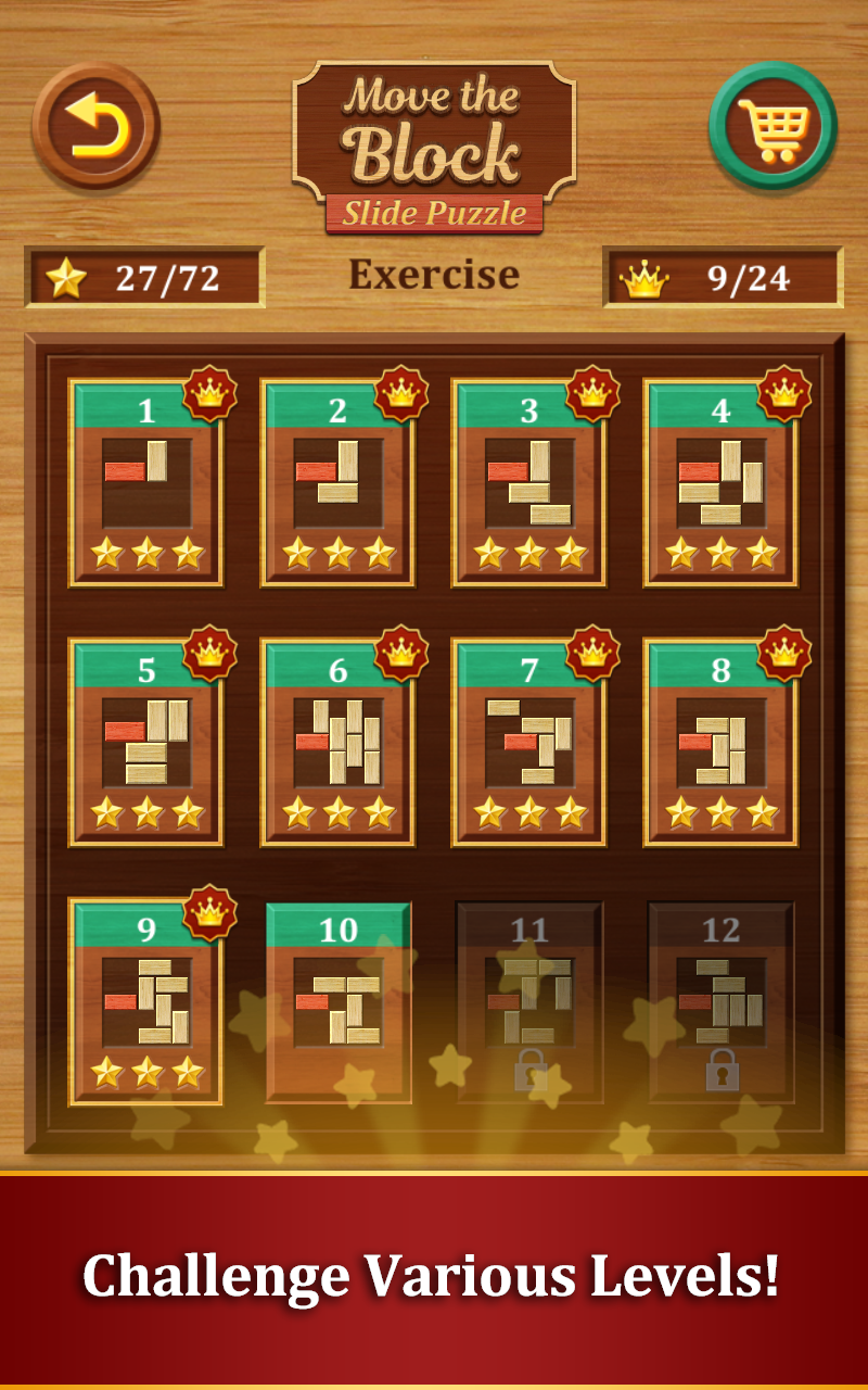 Скриншот игры Move the Block : Slide Puzzle