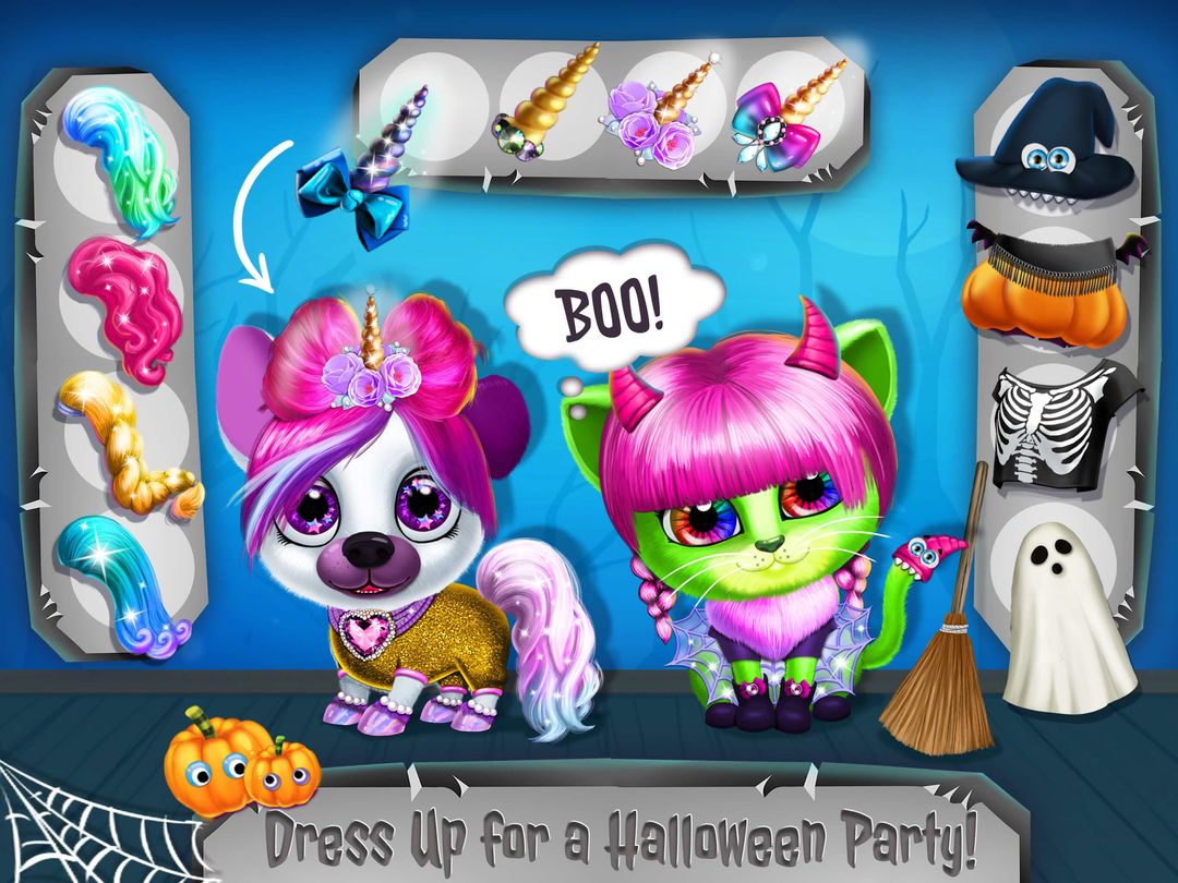 Kiki & Fifi Halloween Salon - Scary Pet Makeover遊戲截圖