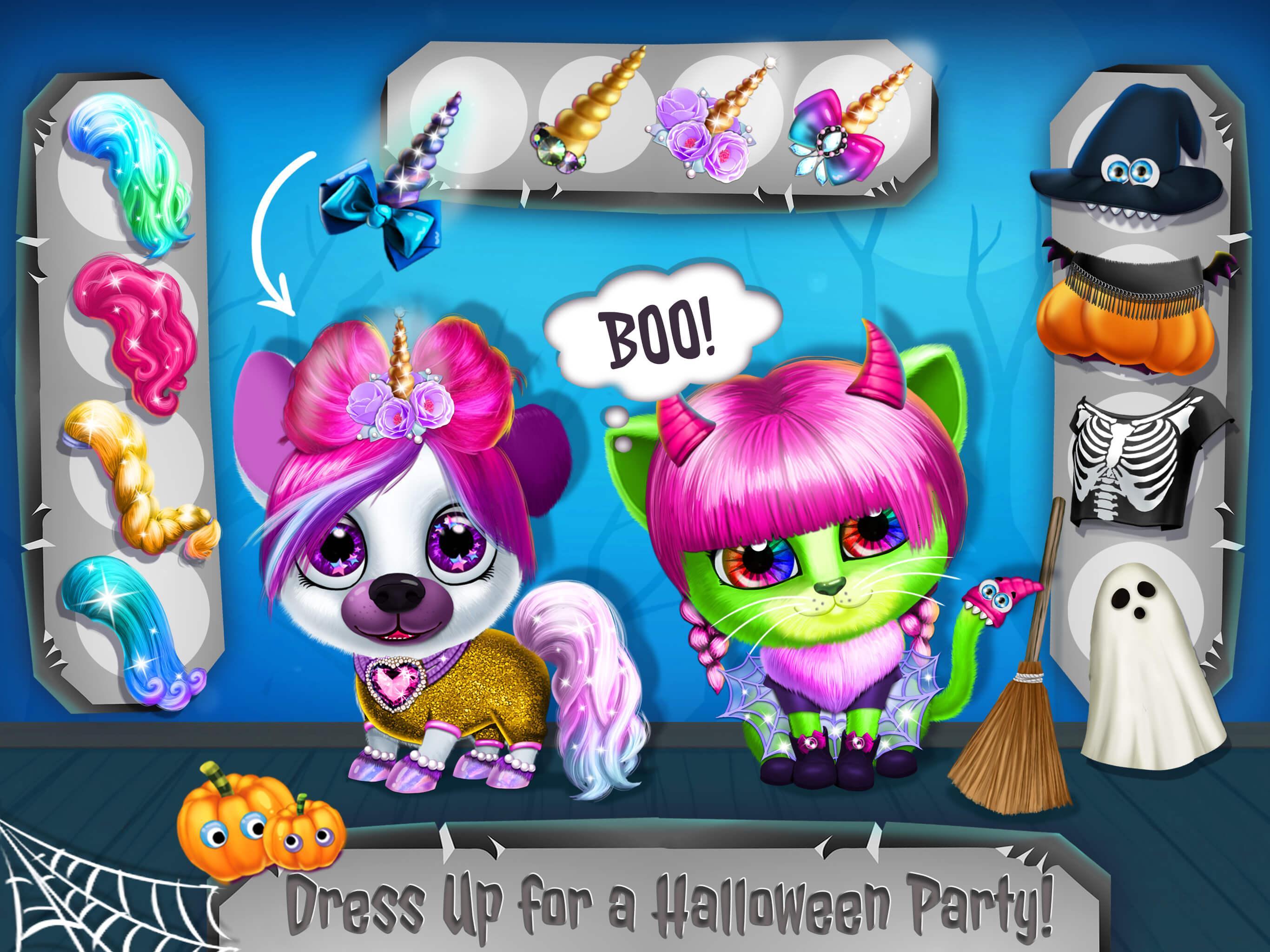 Cuplikan Layar Game Kiki & Fifi Halloween Salon