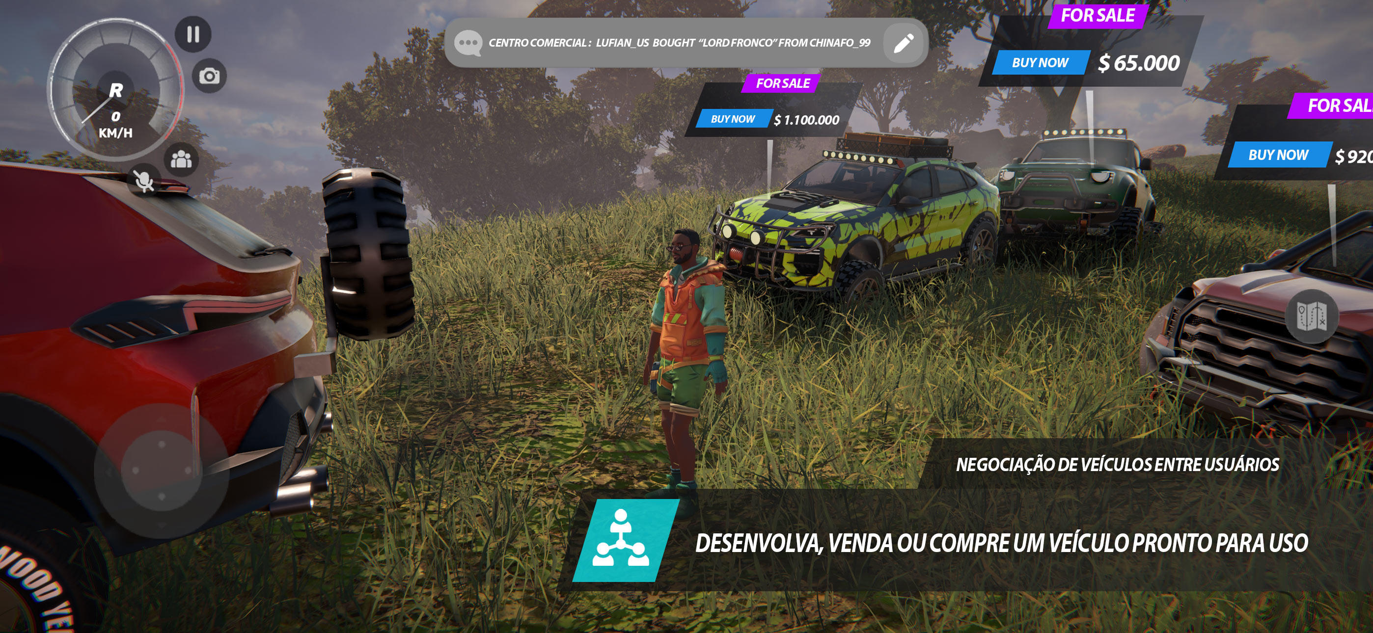 Captura de Tela do Jogo Offroad League Online