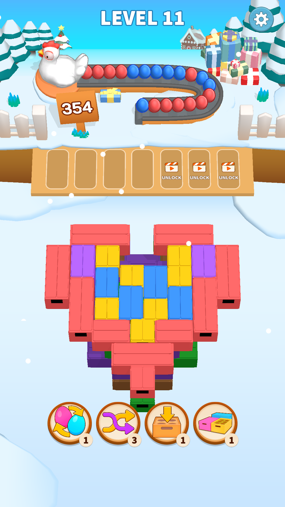 Cuplikan Layar Game Egg Mania! - Packing Jam