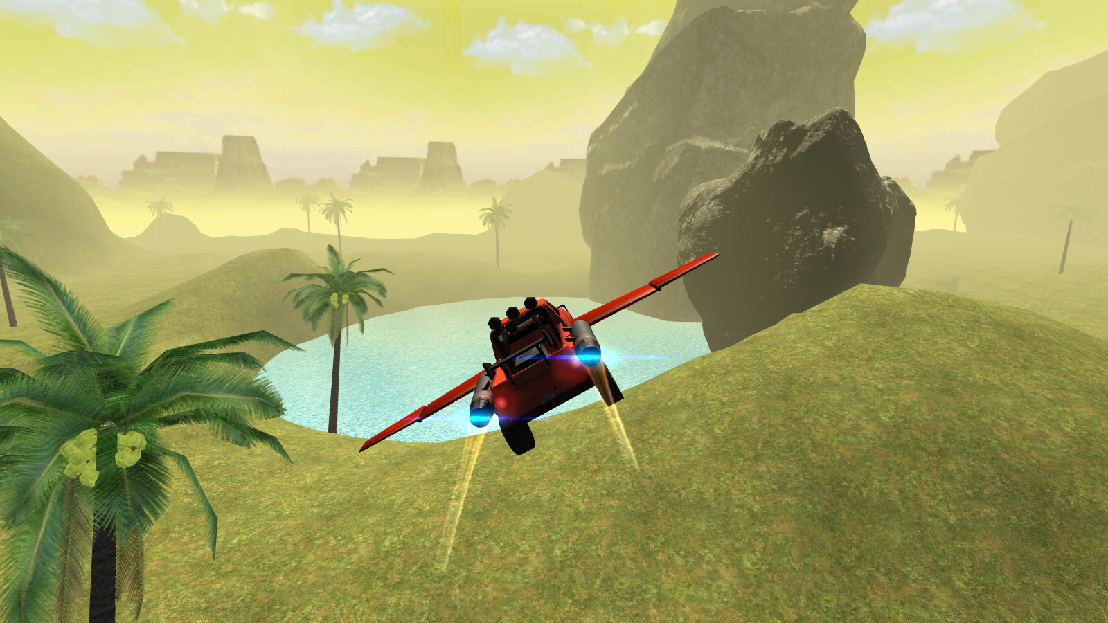 Flying Car: Offroad Pickup 4x4 Game Screenshot
