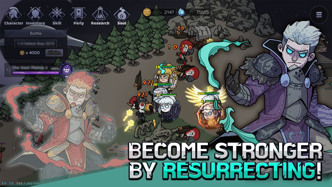 Screenshot of Heroes Never Die! : Idle RPG