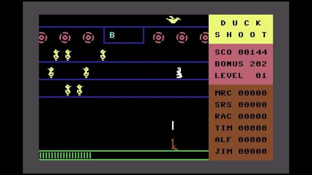 Screenshot of Duck Shoot (C64/VIC-20)