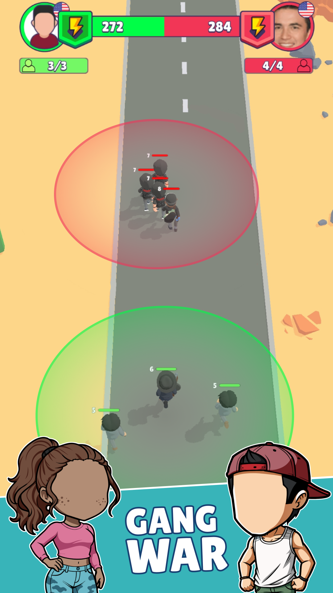 Merge Gangster Heist vs Police Game Screenshot