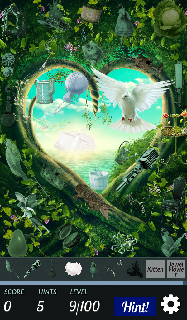 Hidden Object - Love and Light Game Screenshot