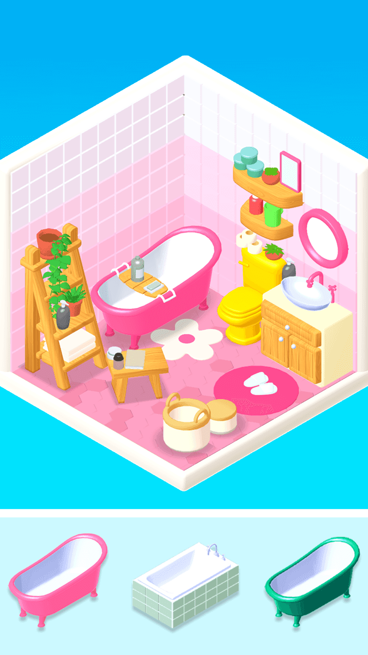 Cuplikan Layar Game Bathroom Makeover