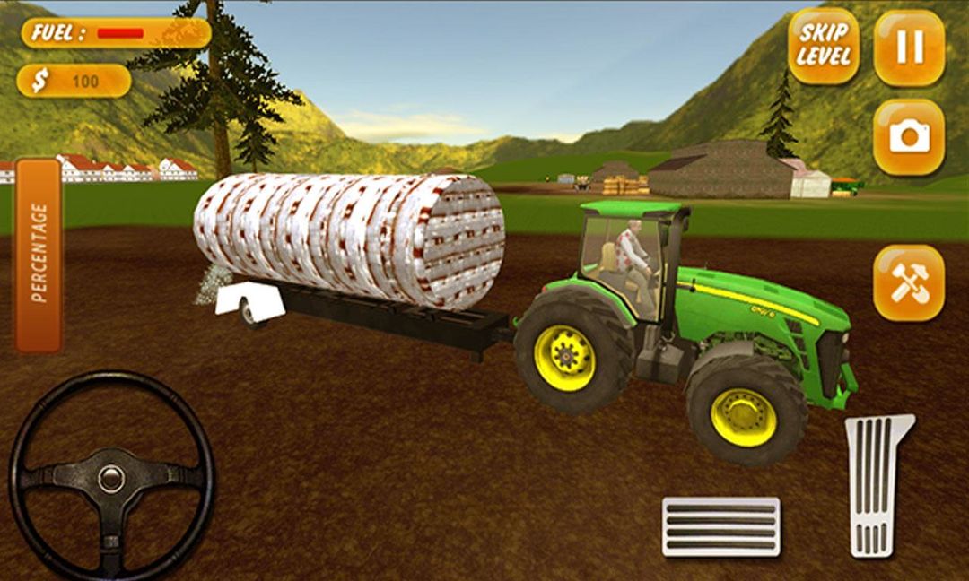 트랙터 농업 시뮬레이터 2017 게임 스크린 샷