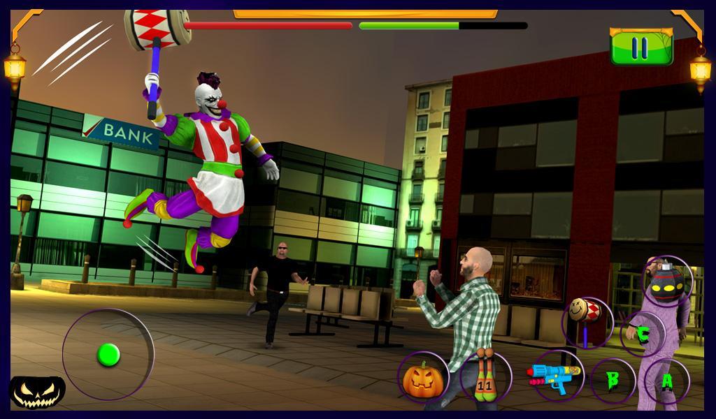 Scary Clown : Halloween Night Game Screenshot