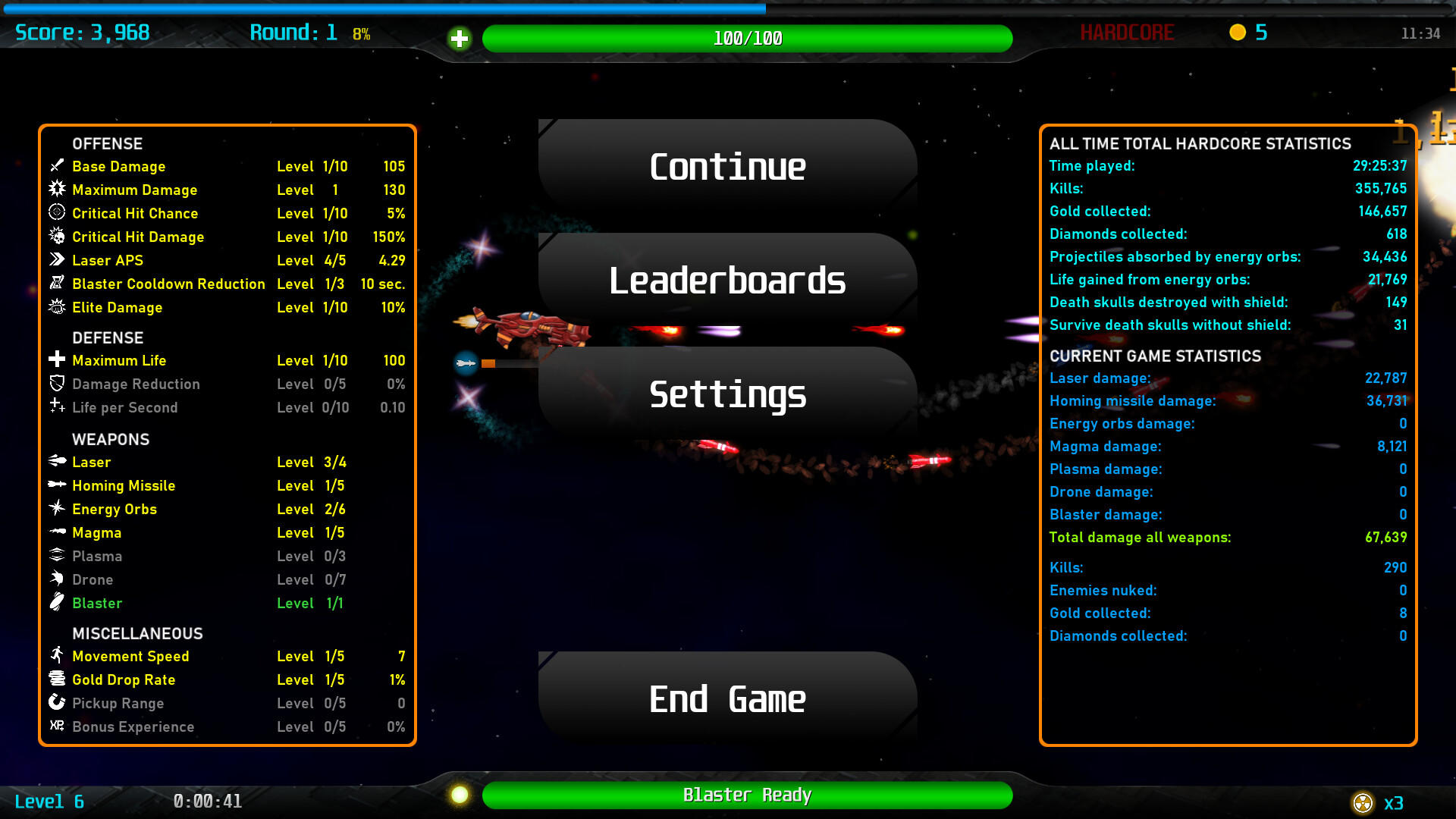 Infinity Blaster screenshot game