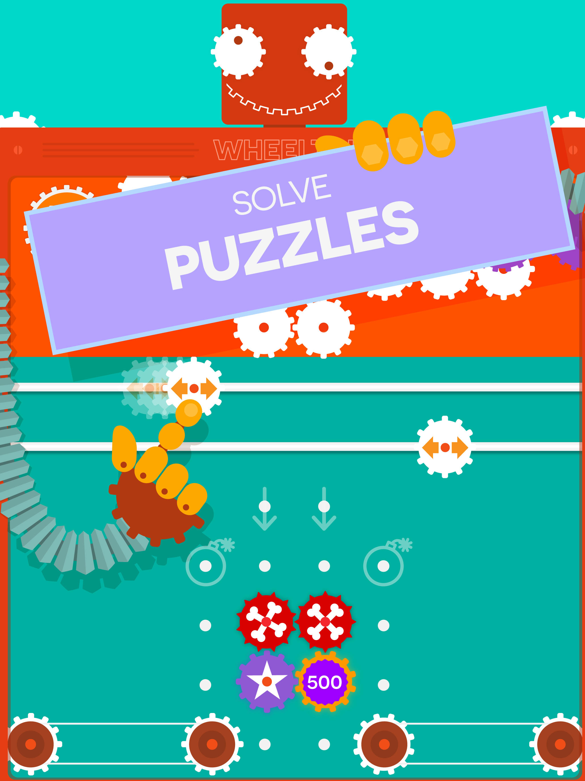 Wheeltris. Original puzzle screenshot game