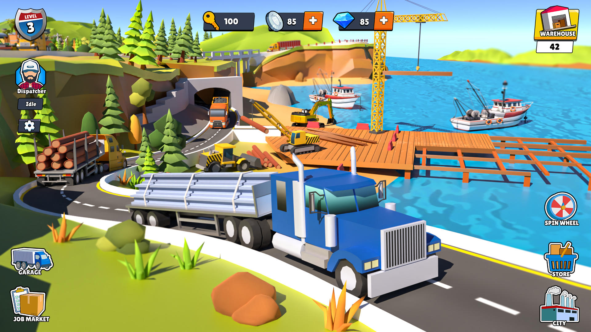 Truckrise: US Truck Empire Game Screenshot