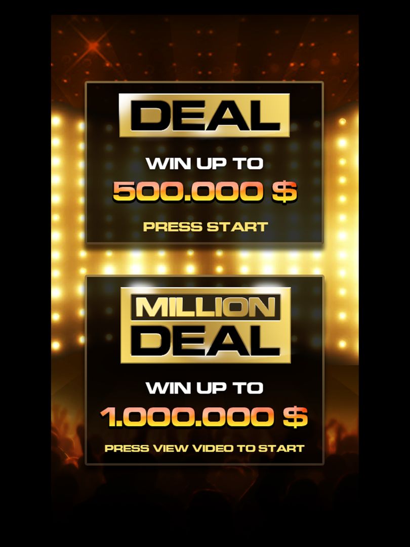 Deal To Be A Millionaire 게임 스크린 샷