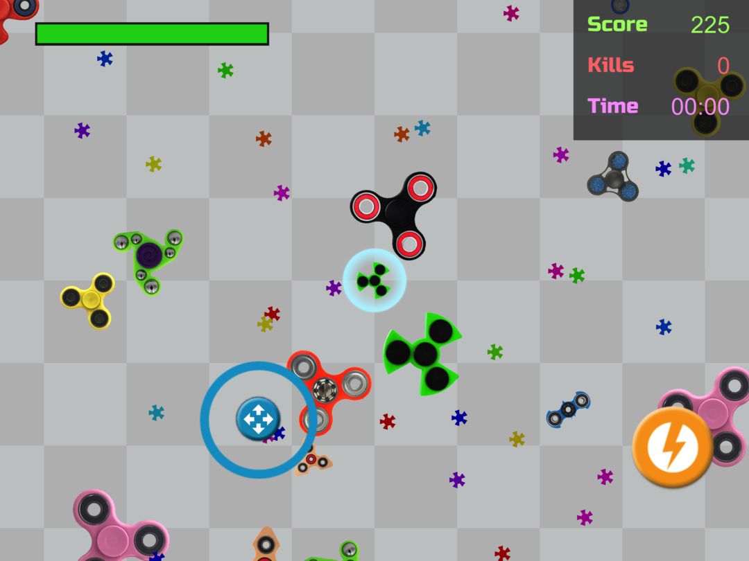 Screenshot of Fidget Spinner.io