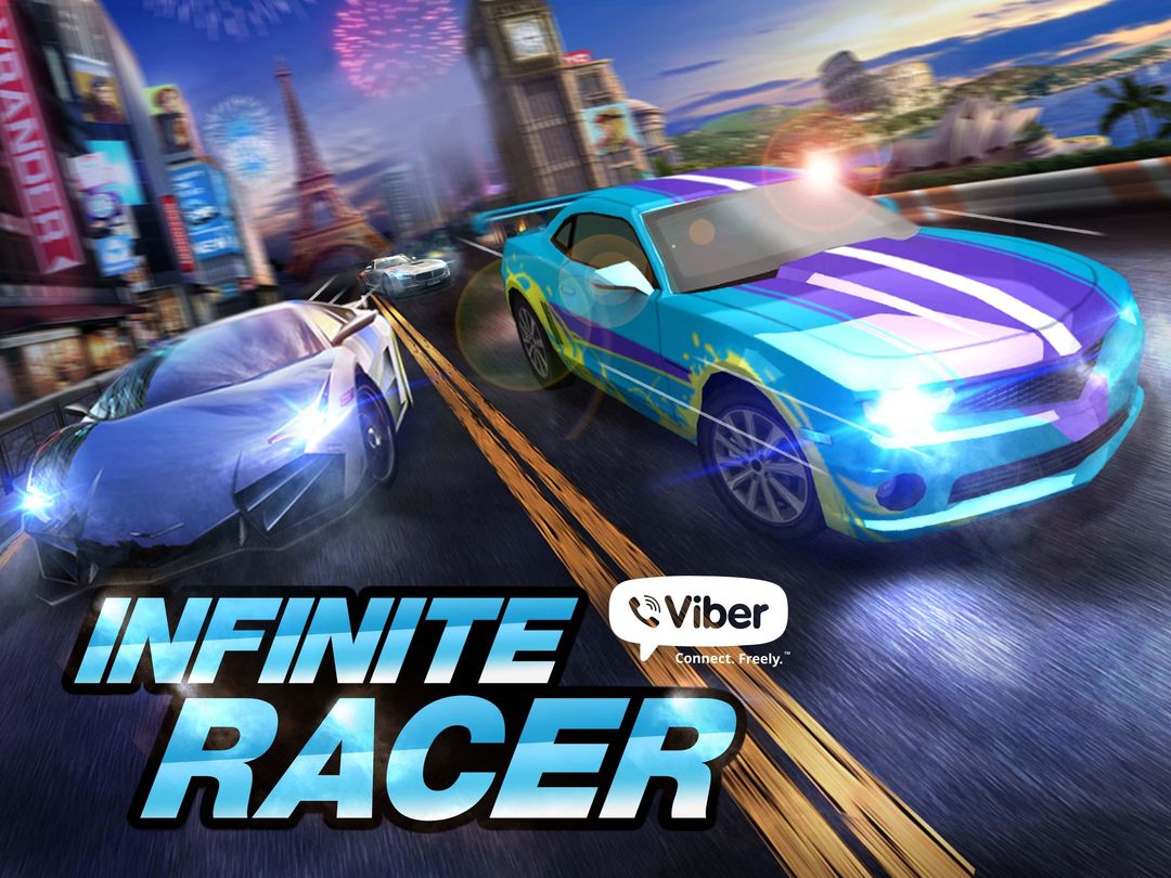 Screenshot of Viber Infinite Racer