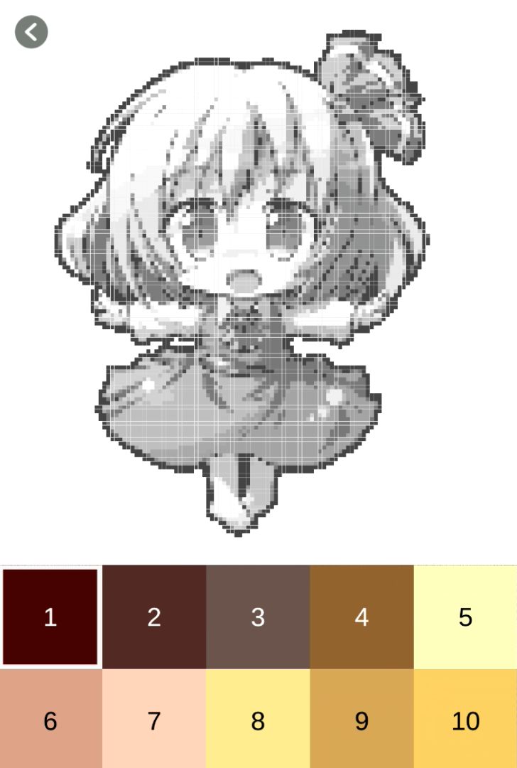 Screenshot of Touhou Pixel Art Color
