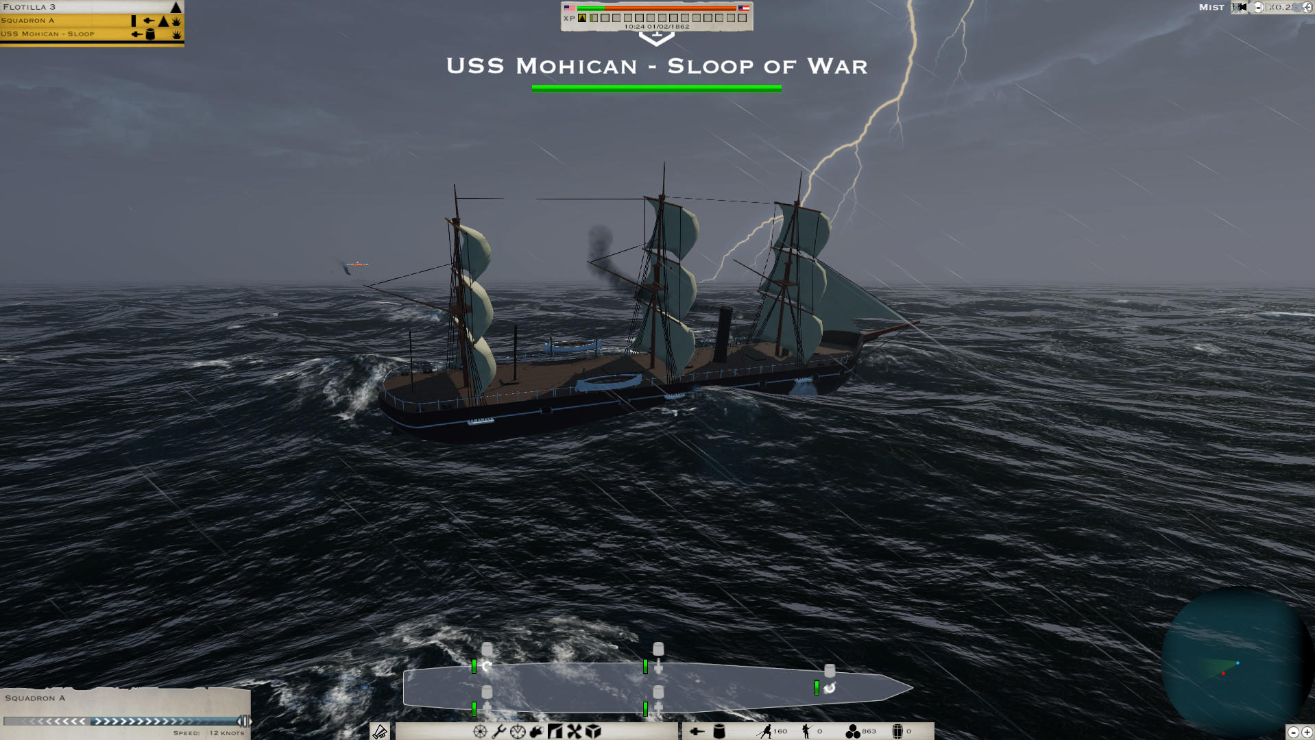 Screenshot 1 of Sea Ironclad တွင်အောင်ပွဲ 