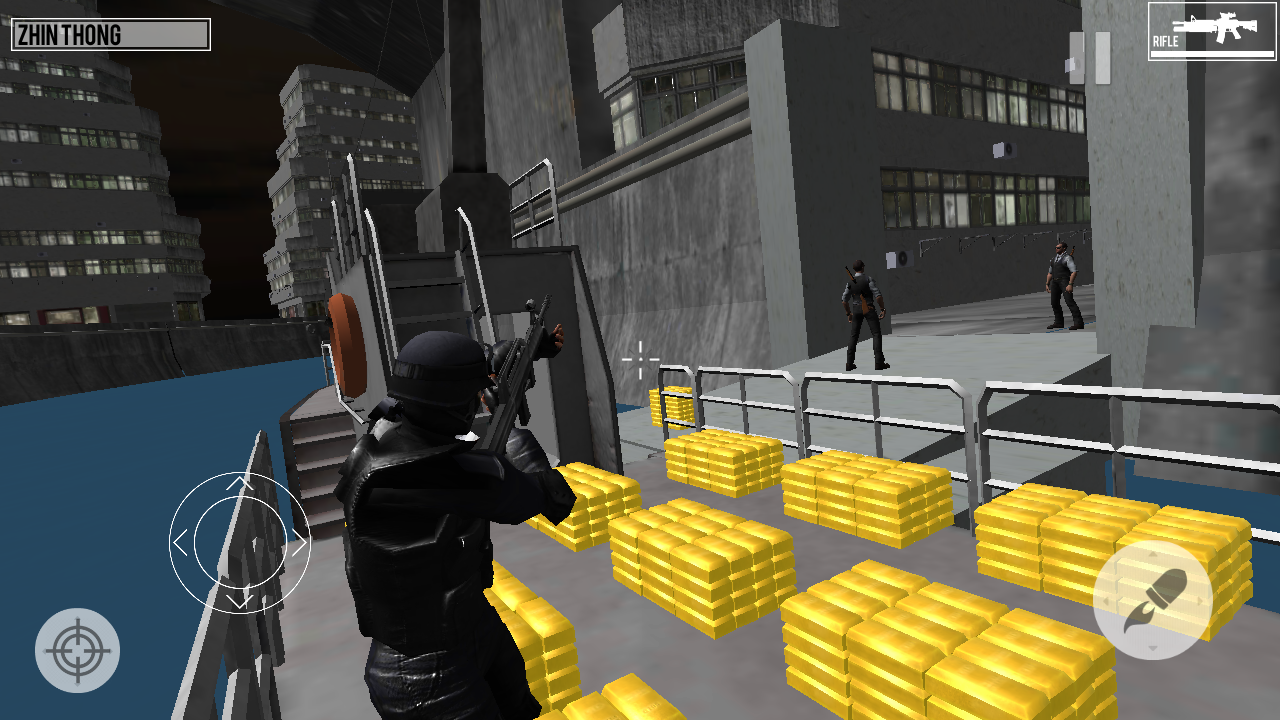 Captura de Tela do Jogo SWAT Dragons City Shooter Game