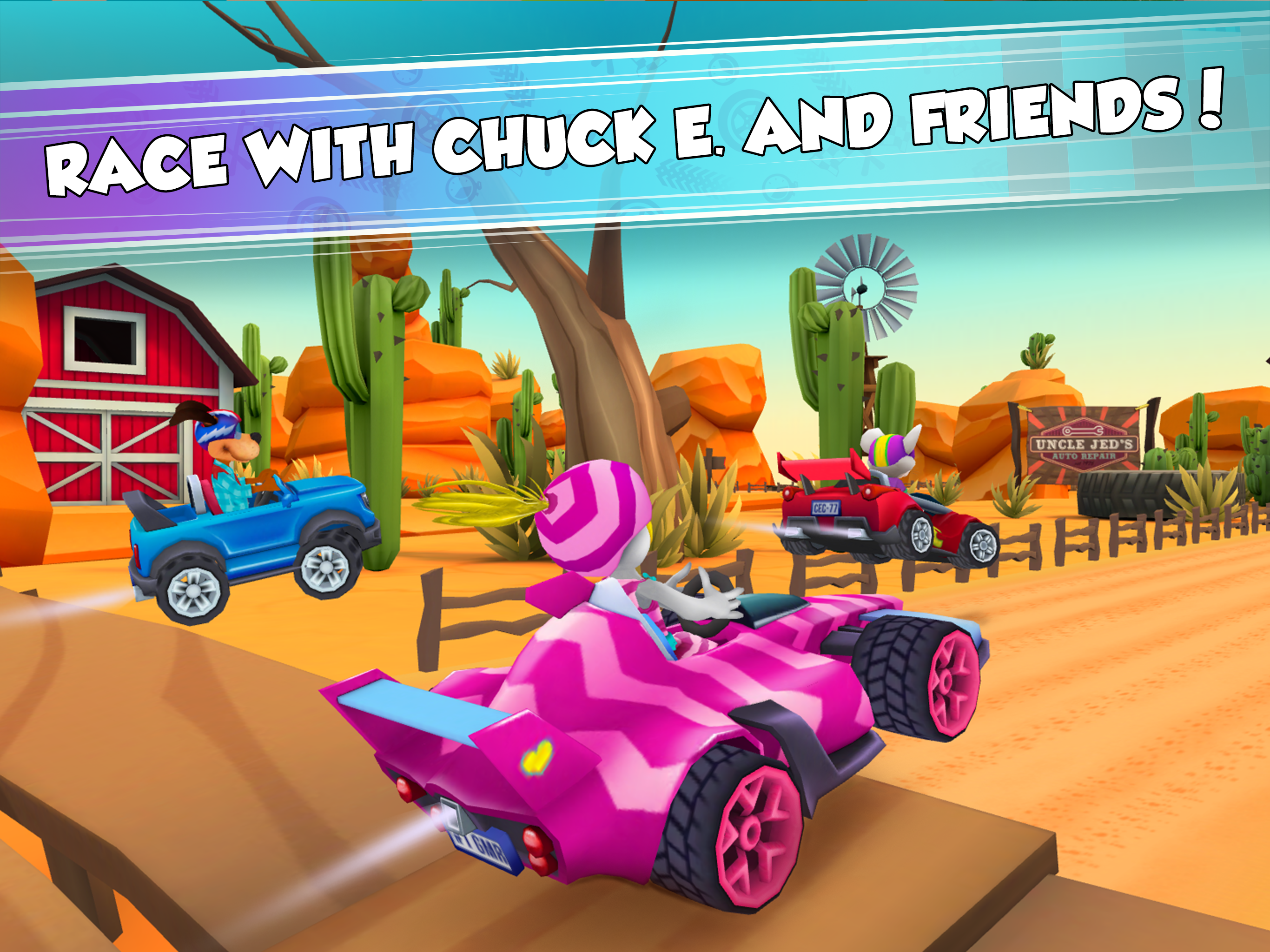 Chuck E. Cheese's Racing World Game Screenshot