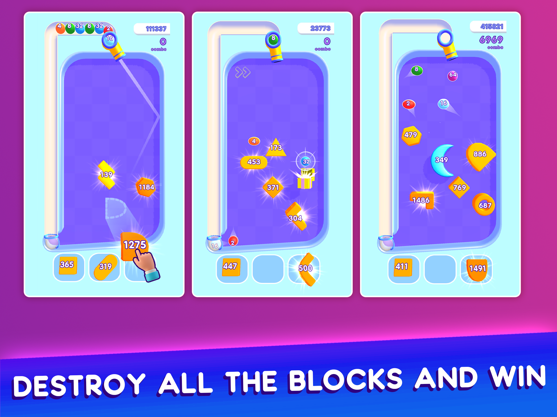 2048 Destruction Balls ゲームのスクリーンショット