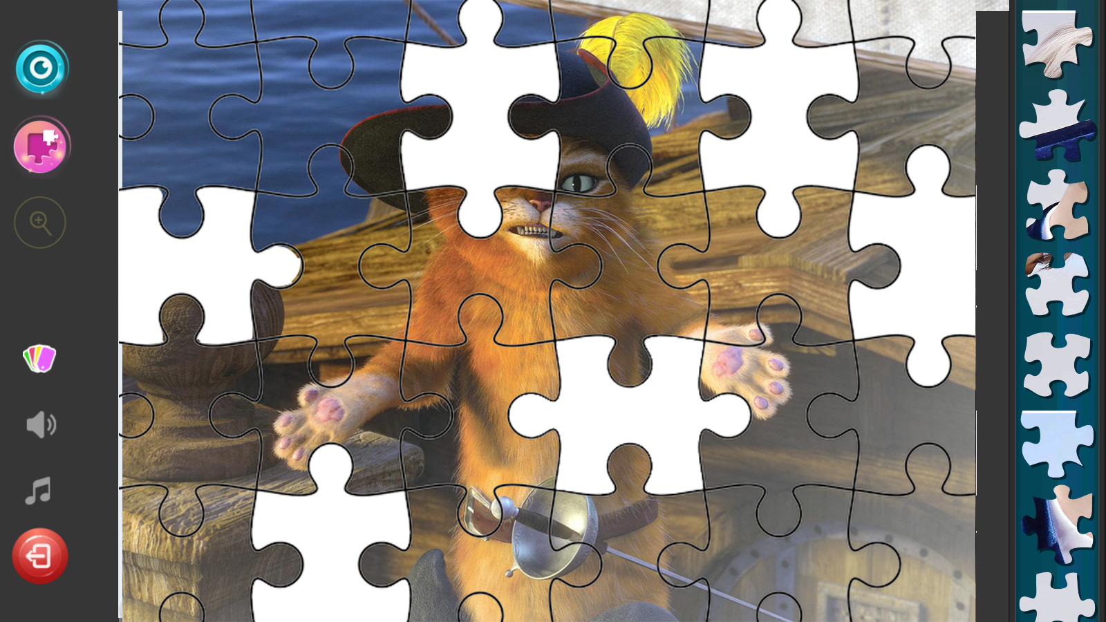 Puss in Boots Puzzle Jigsaw ภาพหน้าจอเกม