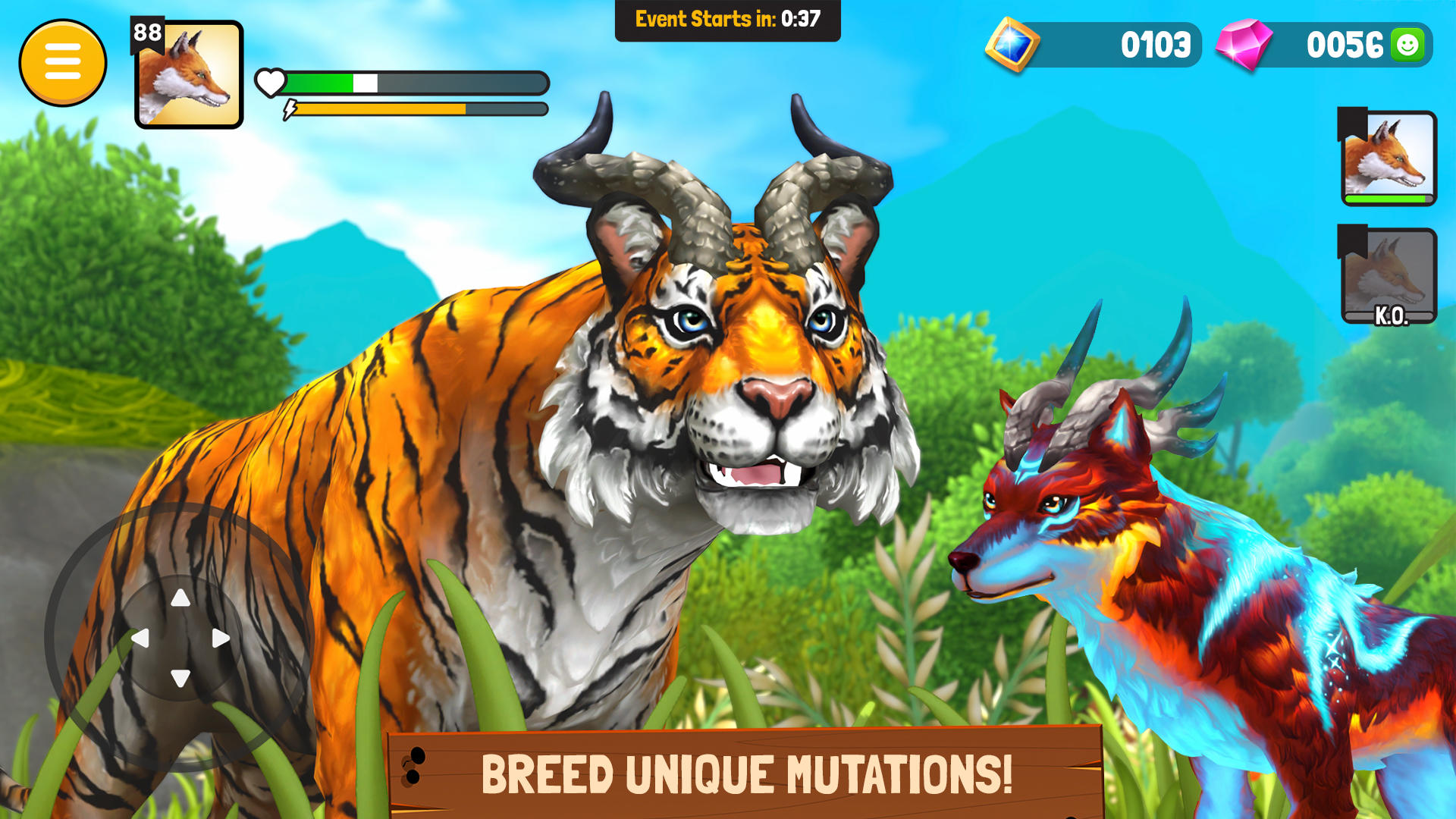 Animal Kingdoms: Wolf Sim MMO Game Screenshot