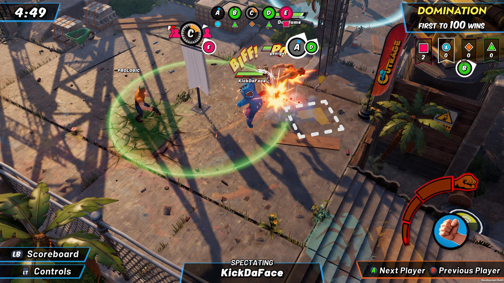 Screenshot of OutRage: Fight Fest