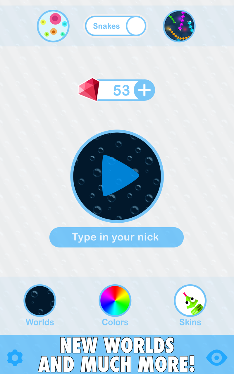 Cuplikan Layar Game snakes.io
