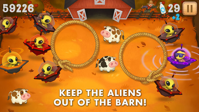 Cows vs Aliens screenshot game