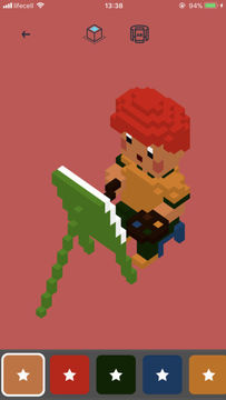 Flamingo - 3d Voxel Coloring Game Screenshot