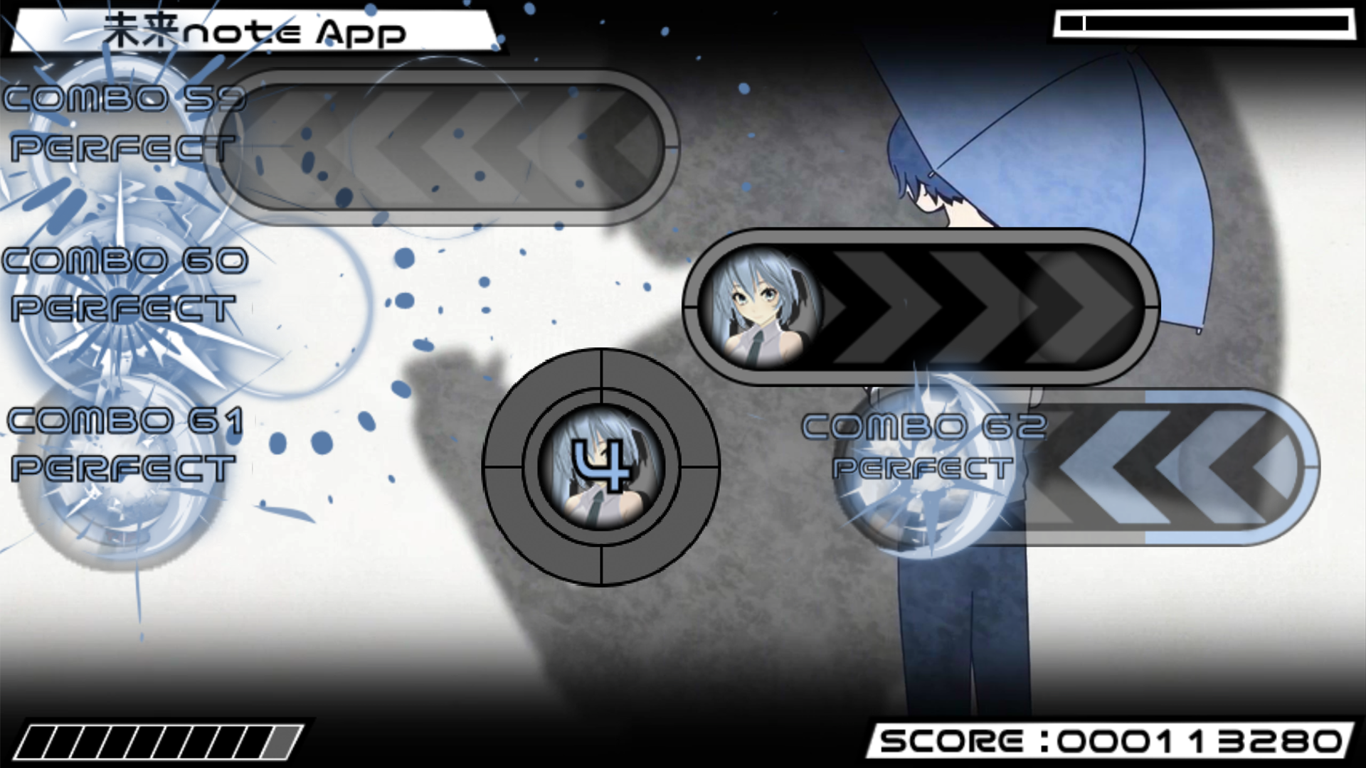 Beat Beat Vocaloid Reborn Game Screenshot